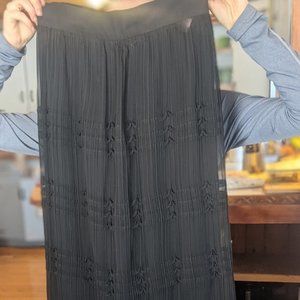 Vintage Andrea Jovine Black Maxi Skirt